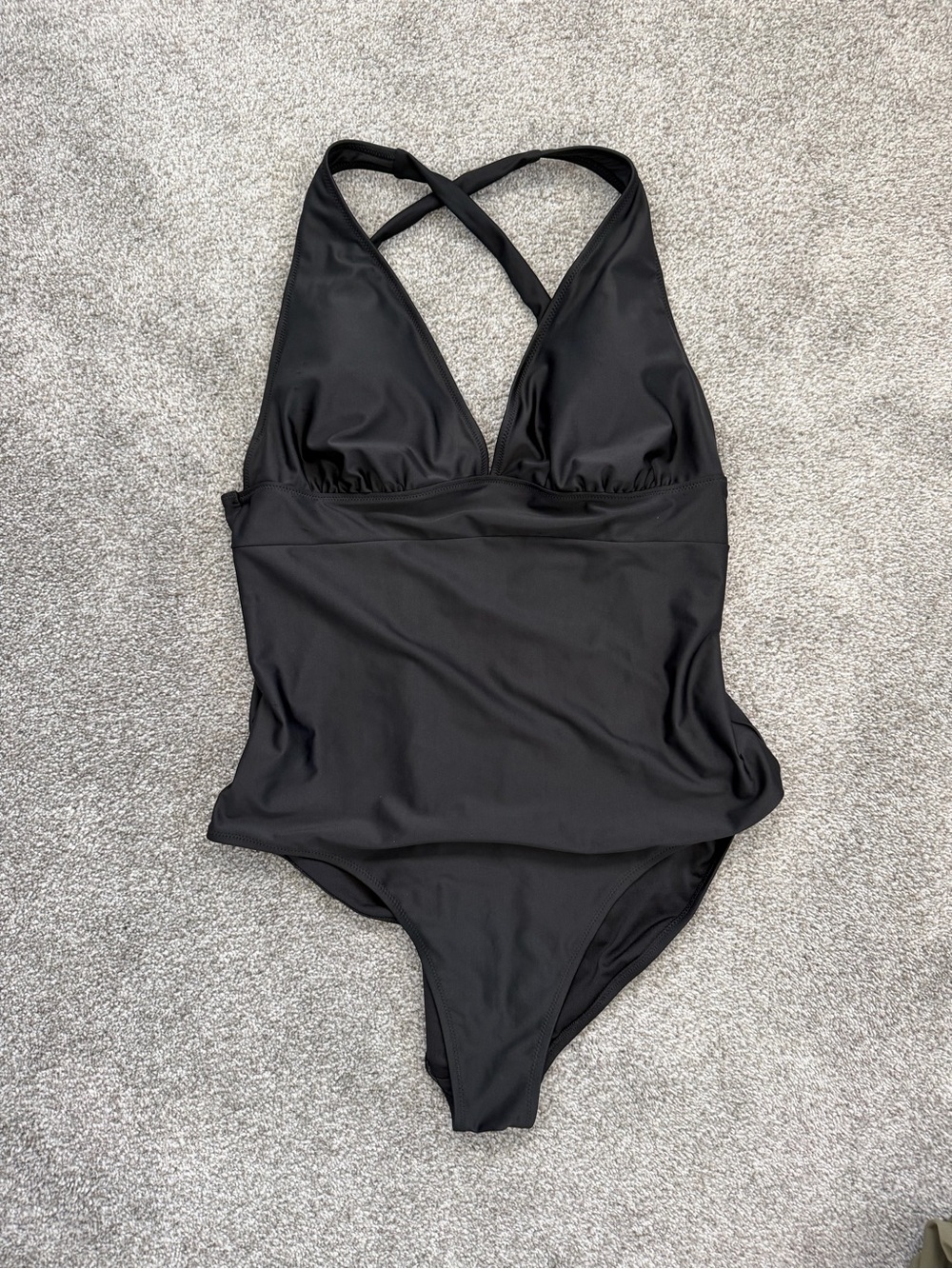 Old Navy Black One-Piece Swimsuit with Simple Straps